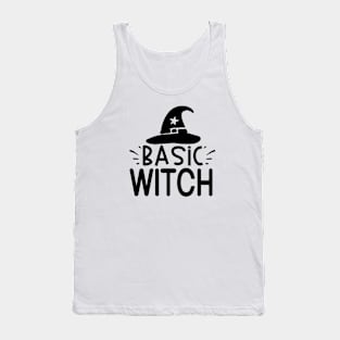 Basic Witch With Witch Hat Tank Top